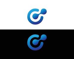 Technology Letter C Logo Design Symbol Template. vector