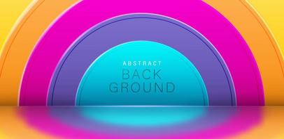 illustration of circle stage colorfully backgrounds for launch event product concept, corporate signs, ads campaign marketing, ecommerce, marketplace billboard, advertisement agency, podium display