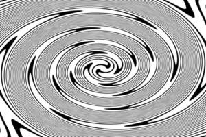 Espiral abstracta en blanco y negro perfecta para el fondo vector