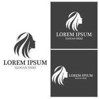 Hair treatment logo vector illustration