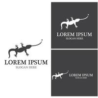 Lizard logo vector template illustration