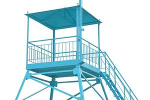 lifeguard tower on the beach photo