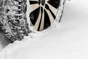 Car in the snow photo