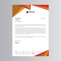 Clean and Modern Letterhead Template. Pro Vector