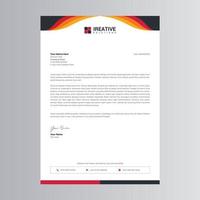 Clean and Modern Letterhead Template. Pro Vector