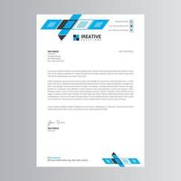 Clean and Modern Letterhead Template. Pro Vector