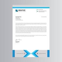 Clean and Modern Letterhead Template. Pro Vector