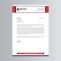 Clean and Modern Letterhead Template. Pro Vector