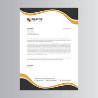 Clean and Modern Letterhead Template. Pro Vector