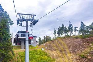 Harz Lower Saxony Germany 2013 Wurmberg ride with gondola cable car railway panorama Harz Germany. photo