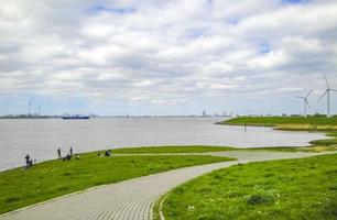 North German coast nature landscape panorama from Bremerhaven Germany. photo