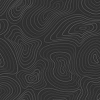 Topographic map, black topographer seamless pattern, dark typography linear background for mapping and audio equalizer backdrop. Vector illustration