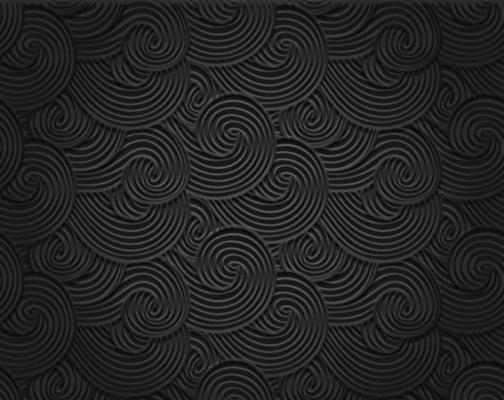 3D Abstract wind texture, sea, ocean waves background. Dense clouds, dark smoke and steam gray pattern. Vector illustration.