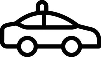 ilustración de vector de coche de policía en un fondo. símbolos de calidad premium. iconos vectoriales para concepto y diseño gráfico.