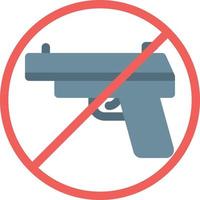 no gun vector illustration on a background.Premium quality symbols.vector icons for concept and graphic design.