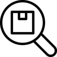 search parcel vector illustration on a background.Premium quality symbols.vector icons for concept and graphic design.