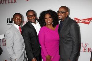 LOS ANGELES, AUG 12 - David Oyelowo, Lee Daniels, Oprah Winfrey, Forest Whitaker at the Lee Daniels The Butler LA Premiere at the Regal 14 Theaters on August 12, 2013 in Los Angeles, CA photo