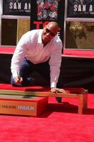 LOS ANGELES, MAY 19 - Dwayne Johnson, The Rock at the Dwayne Johnson Hand and Foot Print Ceremony at the TCL Chinese Theater on May 19, 2015 in Los Angeles, CA photo