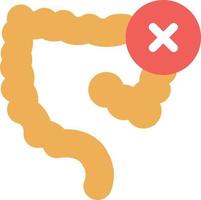 cancelar ilustración vectorial intestinal en un fondo.símbolos de calidad premium.iconos vectoriales para concepto y diseño gráfico. vector