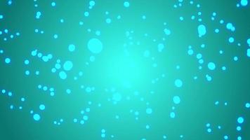 Animation background with dots particle glowing video