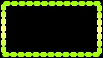 bordures animées vidéo cadre vert video
