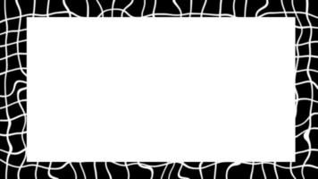 bordures animées lignes de grille noir et blanc vidéo gratuite video