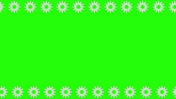 geanimeerde randen groen scherm gratis video