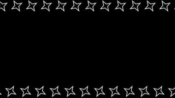 Animation borders stars black background free video