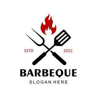 logotipo de vector de barbacoa