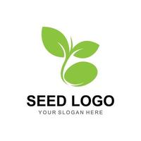 logotipo de vector de semilla