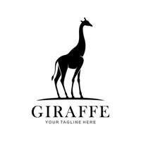 logotipo de vector de jirafa
