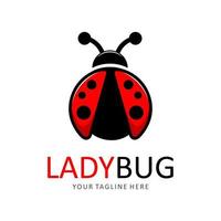 lady bug logo vector