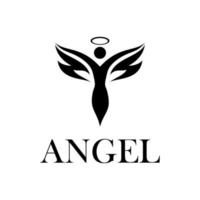 logotipo de vector de ángel