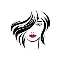 vector de cabello de mujer de belleza