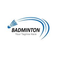 Shuttlecock badminton logo vector