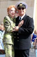 LOS ANGELES MAY 10 - Jeraldine Saunders, Gavin MacLeod at the Princess Cruises Receive Honorary Star Plaque as Friend of the Hollywood Walk Of Fame at Dolby Theater on May 10, 2018 in Los Angeles, CA photo