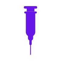 Syringe illustrated on a white background vector