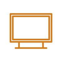 Television illustrated on a white background vector