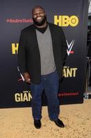 los angeles 29 de febrero - mark henry en el estreno de andre the giant hbo en el cinerama dome el 29 de febrero de 2018 en los angeles, ca foto