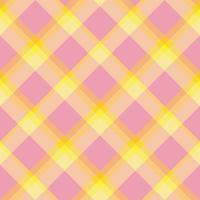 Seamless pattern in bright yellow and pink colors for plaid, fabric, textile, clothes, tablecloth and other things. Vector image.