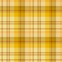 Seamless pattern in bright yellow and discreet orange colors for plaid, fabric, textile, clothes, tablecloth and other things. Vector image.