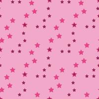 patrón impecable con estrellas rosas brillantes sobre fondo rosa claro. imagen vectorial vector