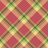 Seamless pattern in bright red, yellow and dark green colors for plaid, fabric, textile, clothes, tablecloth and other things. Vector image.