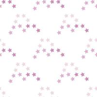 Seamless pattern with light pink stars on white background for fabric, textile, clothes, tablecloth and other things. Vector image.