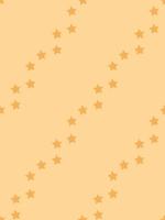 Seamless pattern with cute simple orange stars on light orange background. Vector image.