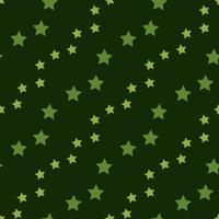 Seamless pattern in cute green stars for fabric, textile, clothes, tablecloth and other things. Vector image.