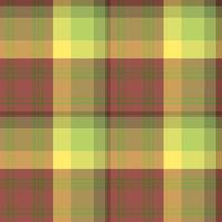 Seamless pattern in berry red, bright yellow and green colors for plaid, fabric, textile, clothes, tablecloth and other things. Vector image.