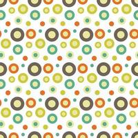 retro circle seamless pattern background vector