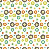 retro circle seamless pattern background vector