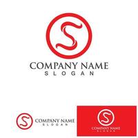 s vector de diseño de logotipo de carta corporativa de negocios.